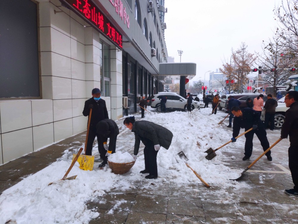 市人大常委会机关干部职工积极开展清雪除冰活动